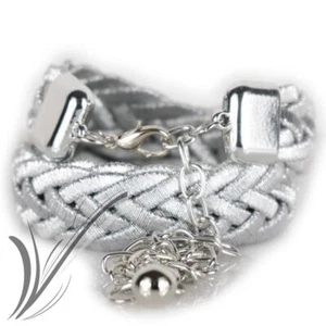 Cintura gioiello argento donna elegante da argentata per cerimonia cinta silver - Foto 1 di 2