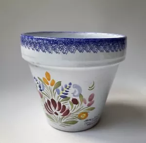 Fioriera vintage HB Henriot Quimper Pottery Francia dipinta a mano -T01 - Foto 1 di 10