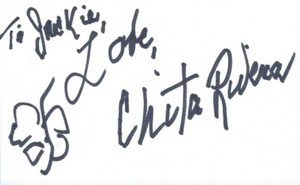 CHITA RIVERA  AMER ACTRESS SINGER  DANCER  WEST SIDE STORY  CHICAGO