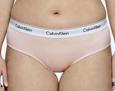 Braguita Hipster CALVIN KLEIN Moderna Algodón Rosa Lt NUEVA Mujer Talla Grande 2X 3X QF5118 Foto 1 de 4