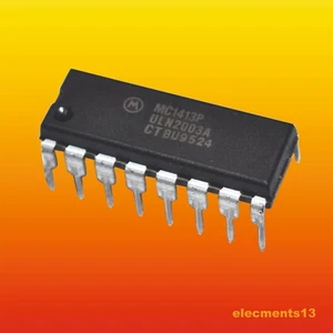 MC1413P MOTOROLA INTEGRATED CIRCUIT DARLINGTON TRANSISTOR ARRAY PDIP14 - Picture 1 of 2