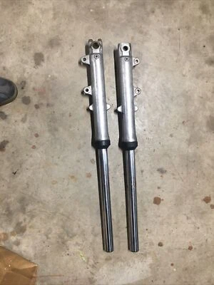 1976 Yamaha XS500 35mm forks front suspension 1 Is Slightly Bent Other Is Good - Image 1 of 4