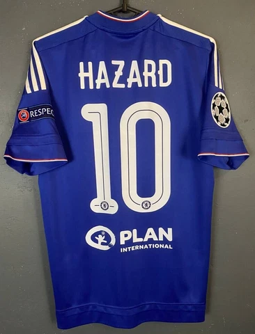 HAZARD FC CHELSEA 2015/2016 CHAMPIONS LEAGUE SOCCER FOOTBALL SHIRT JERSEY SIZE S Cover