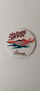 Winston Eagle Now You're Smokin - Seattle Seafair Hydroplane Pin Button - 4 Inch - Picture 1 of 2