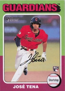 2024 Topps Heritage Baseball #227 Jose Tena Cleveland Guardians RC - Picture 1 of 1