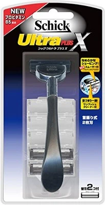 Schick Ultra Plus X Razor 2-Blade Starter Kit w/ 2 Cartridges Japan Import - Image 1 of 3