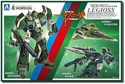 Aoshima 1/48 Mospeada Legioss Iota Variable Model Kit Anime Japan New Toy - Image 1 of 4
