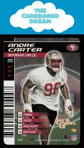 Andre Carter 2001 NFL Showdown 1st & Goal #114 RC Rookie San Francisco 49ers - Picture 1 of 2
