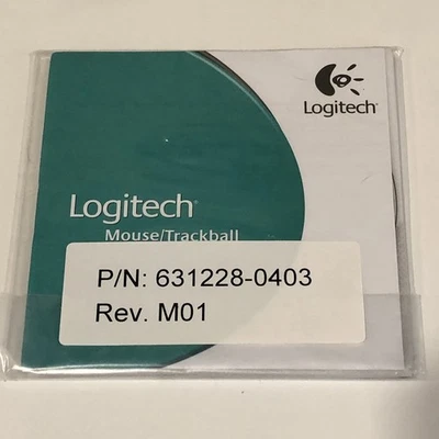 Logitech Mouse/Trackball Setup CD And Instructions ONLY 631228-0403 M01 NEW - Image 1 of 2