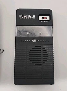 GRABADORA MICRO CASETE GE VINTAGE FUNCIONA Ver Descripción - Imagen 1 de 4