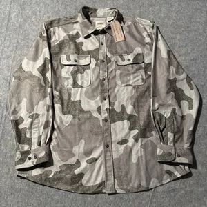 NEW Victory Outfitters Flannel Men's XL Camouflage Green Long Sleeve Button Up - Picture 1 of 7