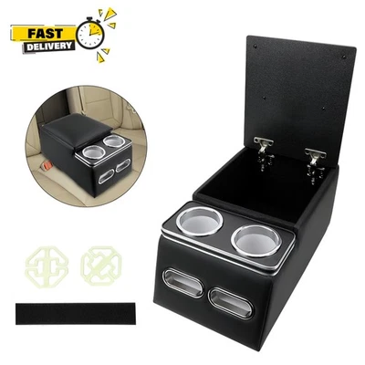 Органайзер центральной консоли с подстаканниками универсальное заднее сиденье для грузовика и автомобиля - Изображение 1 из 4