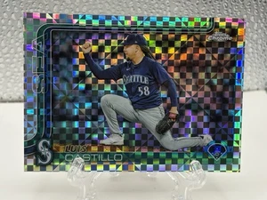 2025 Topps Chrome Luis Castillo #69 X-Fractor Seattle Mariners SP - Picture 1 of 2