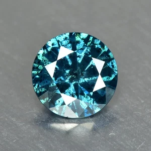 0.66Ct Brilliant Round Cut_Blue Diamond Fancy Loose Diamond - Picture 1 of 1