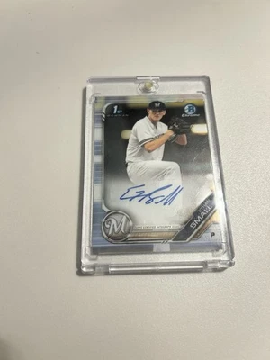 2019 Bowman Chrome ETHAN SMALL #CDA-ES Rookie AUTO - MILWAUKEE BREWERS - Image 1 of 2