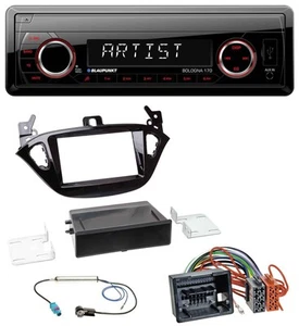 Blaupunkt SD USB 1DIN MP3 AUX Autoradio für Opel Adam ab 13 Corsa E ab 15 Ablage - Bild 1 von 7