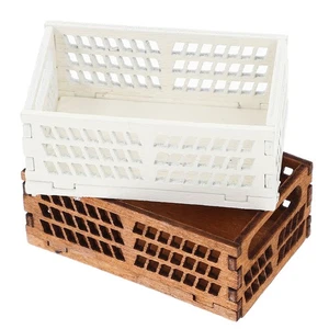 2 Pcs Dollhouse Scenery Supplies Mini Furniture Miniature Baskets - Bild 1 von 12