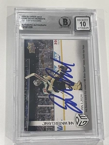 Joey Daccord Firmado UD Juego Momentos Fechados Tarjeta Losa Beckett IP Kraken Auto b - Imagen 1 de 4