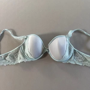 Sujetador push up Victoria’s Secret 36B Dream Angels sujetador de encaje azul para mujer - Imagen 1 de 3