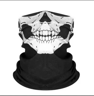 Halloween Skull Face Mask Balaclava Tube Bandana Cover Snood Neck Gaiter Scarf - Image 1 of 3