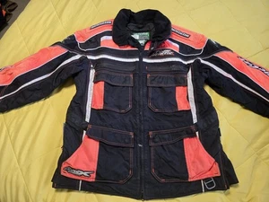 Vintage Arcticwear Arctic Cat Racing Team Jacke Gr. Herren M Neon Orange Schwarz - Bild 1 von 12