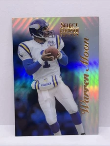 Espejo Warren Moon Select 1996 certificado azul #30 impresión tirada/45 Vikings SSP - Imagen 1 de 2