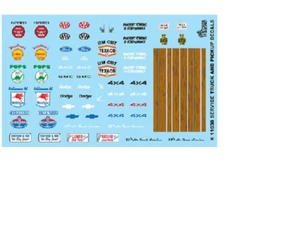 Gofer Racing 11038 1/24-1/25 Service Truck and Pickup Watersliding Decals - Picture 1 of 1