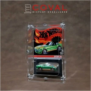 COVAL WRC-101 Acrylic Display Case for Single Mainline Carded Hot Wheels - Picture 1 of 9