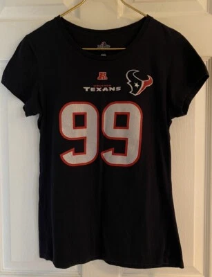Camiseta JJ Watt #99 Houston Texans, NFL, Majestic Fan Fashion Woman’s SS, L, USADA EN EXCELENTE ESTADO Foto 1 de 4