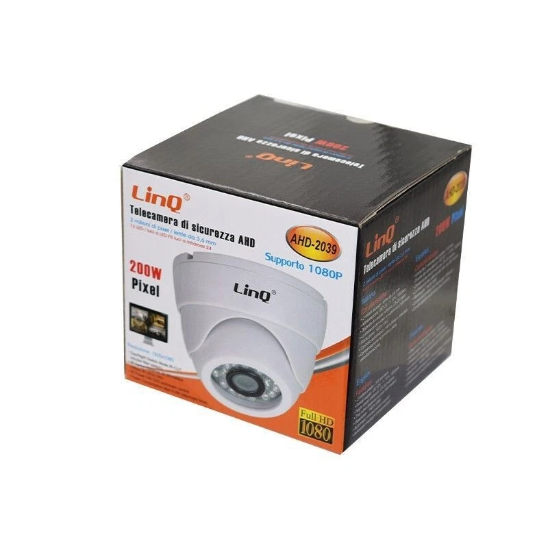 x Telecamera di Sicurezza Soffitto Ahd-2039 Linq 12 Led 24 Infrarossi 200W 1080P - Immagine 1 di 1