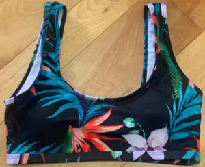 Shein Floral Bathing Suit Top, S - Picture 1 of 3