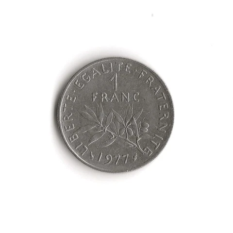 1977 France - 1 Franc - 627 Cover