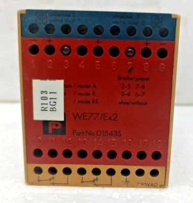Pepperl+Fuchs WE77/Ex2 Safety Relay Module 01543S Lot of 7 Pcs 220 V - image 1 of 4