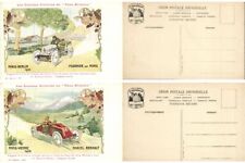 MICHELIN TYRE ADVERTISING COMPLETE SET SERIE II, 10 Vintage Postcards (L6746)