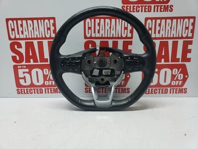 KIA STONIC 2018 MULTIFUNCTION STEERING WHEEL BLACK LEATHER 3 SPOKE 56130-H8100 - Image 1 of 4