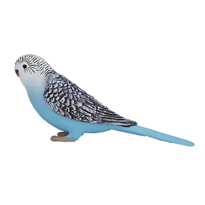 .Mojo BUDGERIGAR BLAU niedlich Haustier Farm Modelle Spielzeug Kunststoff Figuren Tiere Figuren - Bild 1 von 6