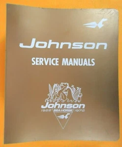 1972 Johnson Outboard Motor Factory Original Service Manuals (50th Ann. Series) - Picture 1 of 7