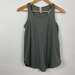 Ivivva Gray Racerback Scalloped Tank Top Girls Size 12 - Picture 1 of 7