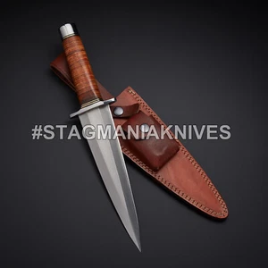 Custom Hand Forged J2 Steel Hunting Big Roman Dagger Knife Frontier Dagger Knife - Picture 1 of 4