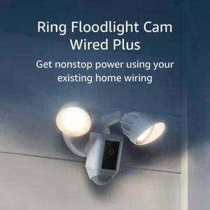 Ring Floodlight Cam Wired Plus Surveillance Camera - White - Picture 1 of 3