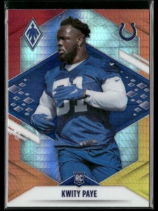 2021 Panini Phoenix #150 Kwity Paye Fire Burst Indianapolis Colts - Bild 1 von 2
