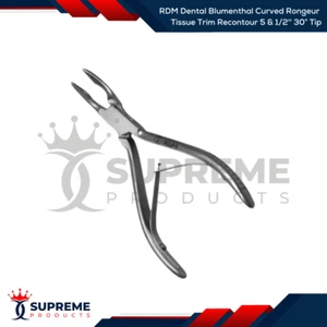 RDM Dental Blumenthal Curved Rongeur Tissue Trim Recontour 5 & 1/2'' 30° Tip - Picture 1 of 1