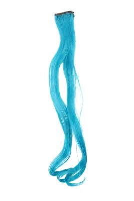 1 CLIP Extension Strähne wellig Hell-Blau YZF-P1C18-TF2512 45cm Haarverlängerung - Bild 1 von 2