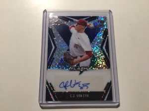 2020 Leaf Flash CJ VAN EYK Auto #’d 7/50 Blue Jays - Picture 1 of 2
