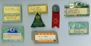 1910, 1933, 1935 1933 1940 1941 North Western Lumbermans Assoc Convention Badges - Picture 1 of 7