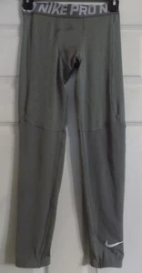 Youth Boy's Nike Pro Compression Dri Fit  Sports Leggings Size M Gray - Picture 1 of 6