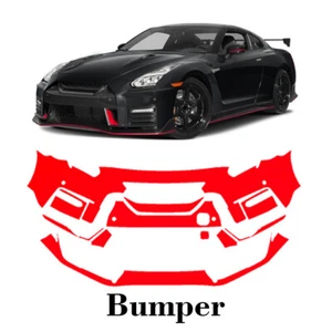 Front bumper PreCut PPF Paint Protection Film For Nissan GTR Nismo 2017-2022 - Picture 1 of 7