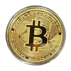 40Mm Gold Plated Bitcoin Coin Collectible Collection Gift Bit Btc Crypto Coin