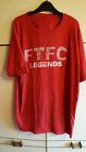 FLEETWOOD TOWN FC  XL  FTFC Legends Red Short Sleeves Turkish Cotton T-Shirt