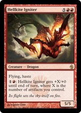Mirrodin Besieged ~ HELLKITE IGNITER rare Magic the Gathering card